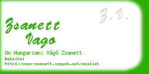 zsanett vago business card