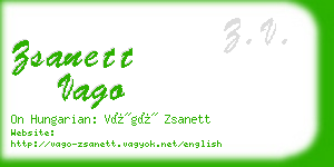 zsanett vago business card